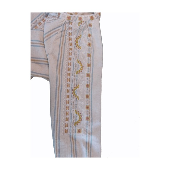 J. Jill Pure Jill Striped Embroidered Tunic - Neutral Colors - Size 2X - Picture 5 of 8